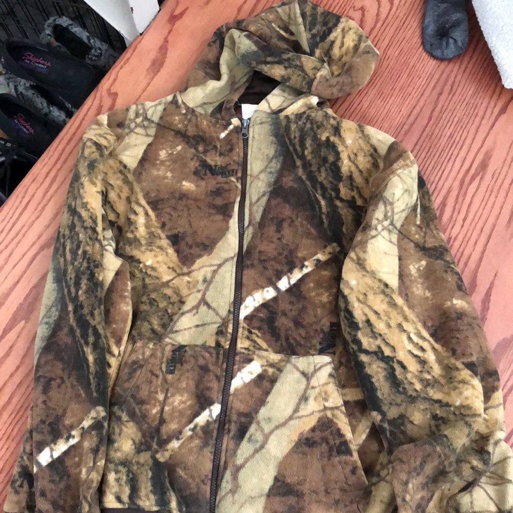 Camo Zip Up Jacket XL